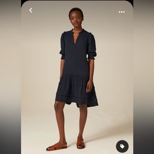 ME + EM black gauze ( cheesecloth) dress. Like New!